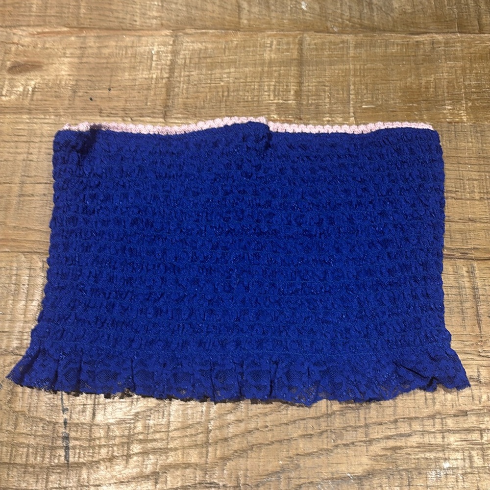 NWOT Free People Intimately blue ruched bandeau